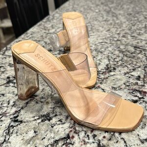 Schutz Clear Heel, Clear Strap Heels